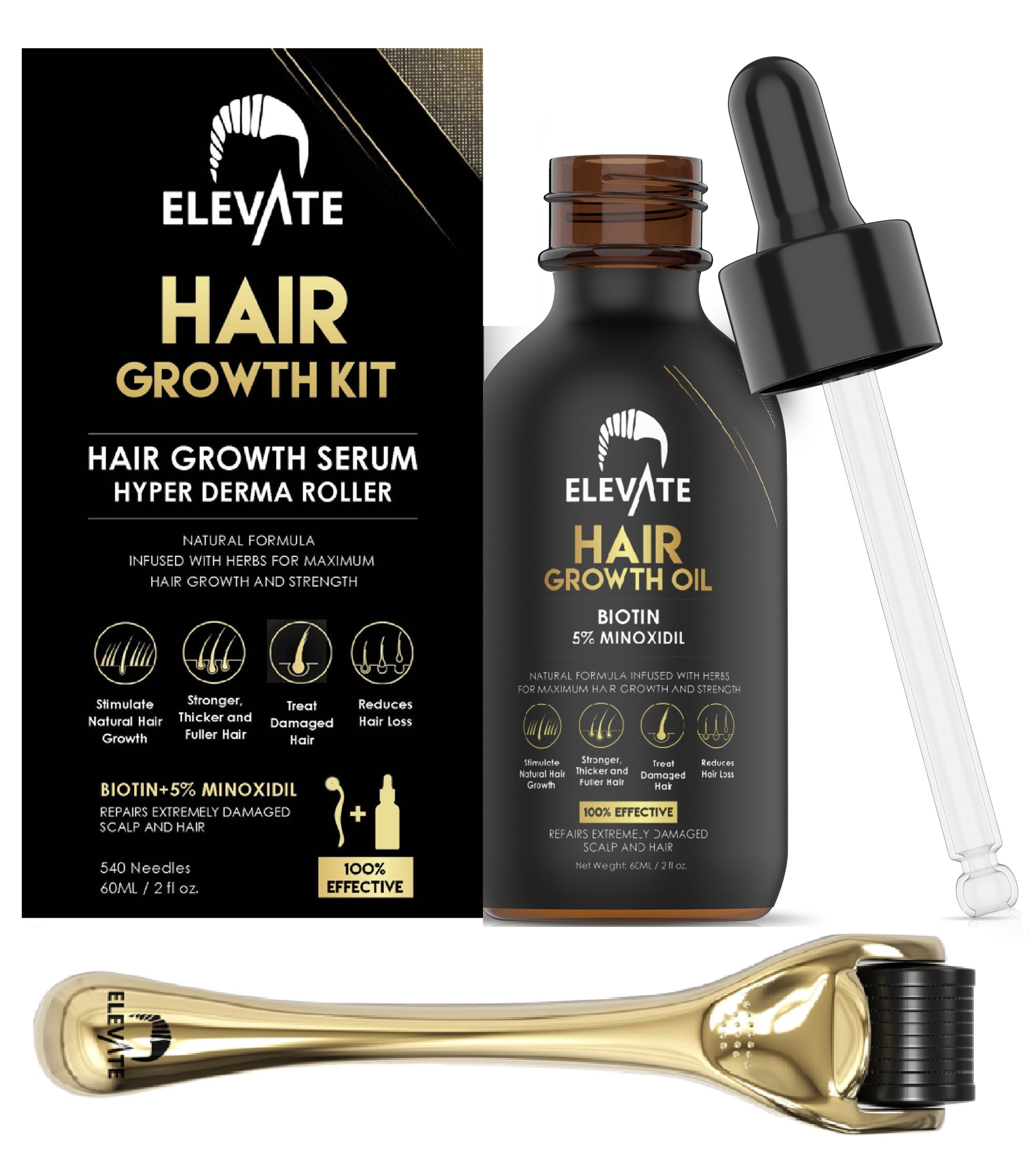 ELEVATE 5% Minoxidil Hair Growth Oil - Elevate Hair Inc